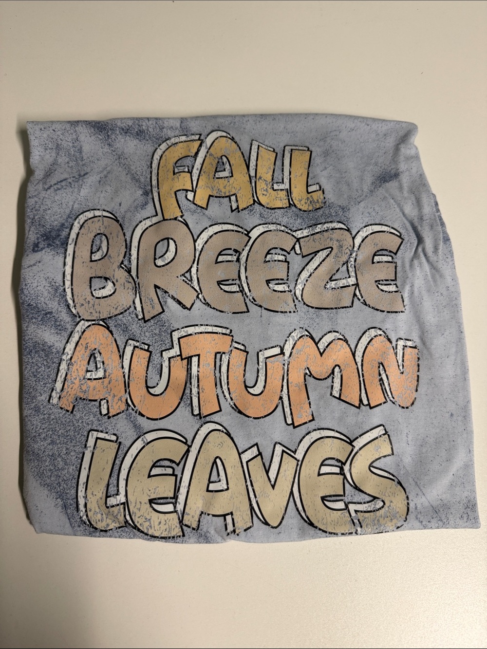Women’s Gray Graphic Fall Breeze Autumn Leaves Skirt